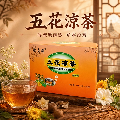 五花涼茶｜無糖草本袋泡茶｜鄧奇輝牌